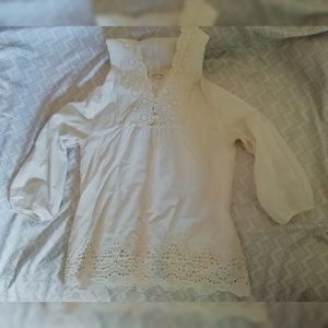 Anthropologie eyelet hoodie